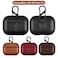 Docooler - PU Leather Case Wireless Earphone Cover Cases Compatible with Airpods Pro Headphone Box Protective Case with Climbing Hook