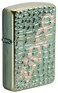 Zippo Armor Alligator Lighter Polish Green