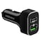 MOMAX-UC11 Dual-Port QC3.0 with Type-C PD [63W] شاحن سيارة سريع-أسود
