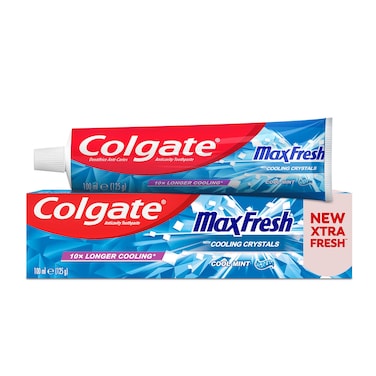 Colgate Max Fresh With Cooling Crystals Cool Mint Toothpaste White 100ml