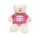 Cream Bear with trendy pink hoodie Happy Mother's Day Size 38cm