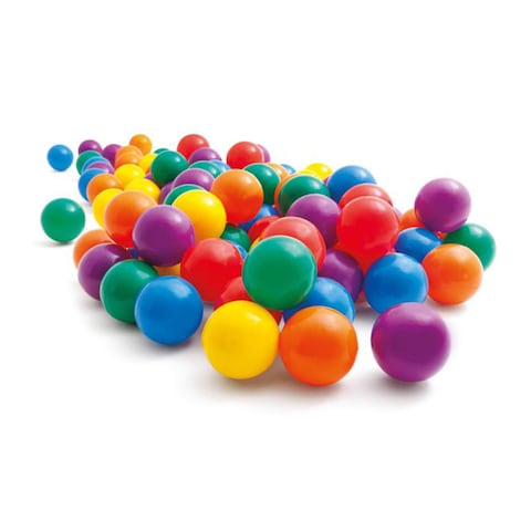 Intex Fun Balls Bag - 100 Pieces - 6.5 Cm - Multicolor