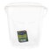 Kenpoly Stripe Bucket With Lid Clear 20L