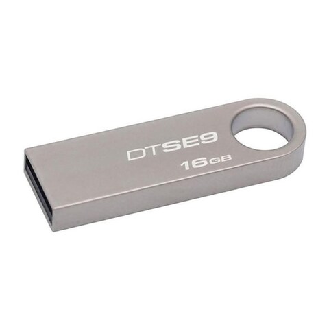 Kingston USB Flash Drive, 16GB, Silver - DTSE9H/16GB