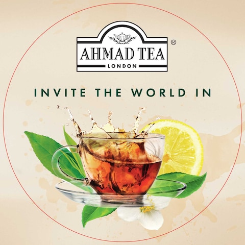 Ahmad Tea Raspberry and Pomegranate Flavoured Green Tea with Fruit Pieces Tea Bags 20 Tea Bags