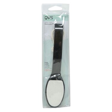 Qvs Ceramic Stone Pedicure File Dual Sided Coarse Black