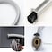 Stainless Steel 2pcs Rust, Corrosion, &amp; Lead-free Braided Flexible Faucet Hose Pipe Connector Diy Replacement Flexi Pipes Tails For Boilers Sinks &amp; Basins 90 cm