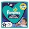 Pampers Baby-Dry Night Diapers&amp;Additional Absorption Layer For Overnight Leakage Protection Size 4 10-15kg 74 Diapers