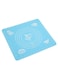 Generic Cake Dough Pastry Fondant Rolling Cutting Mat Blue 29 x 26centimeter