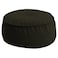 In House Round Decorative Linen Bean Bag - 100x25 cm - Dark Brown