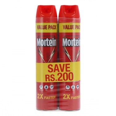 Mortein Insect Killer 2X Faster Value Pack 550 ml (Pack of 2)