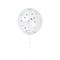 8 Pack 18&quot; Confetti Silver Balloon Kit