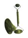 Patiobuddy - 2-In-1 Jade Roller And Gua Sha Green/Silver