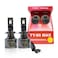 Toby&rsquo;s TY80 MAX H7 2 Pieces 160W (Pair) Original Tested LED Headlight Bulb Assembly 16000 Lumens(Pair) 80W/Piece Power Xtreme Bright With Color Temperature 6500K