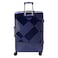 Echolac Extravagant 4 Double Wheel Expandable Cabin Luggage Hard Trolley Blue 82cm