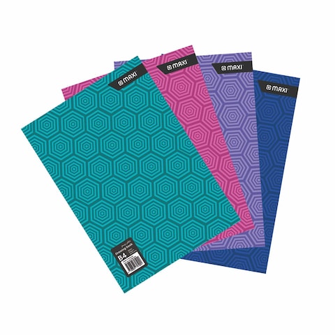 Maxi B4 Spiral Bound Sketch Book 20 Sheets Multicolour 4 PCS