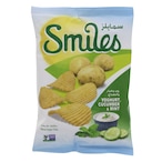 Buy Smiles Yoghurt Cucumber And Mint Potato Chips 27g in Kuwait