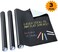 Generic Pack Of 3 Chalkboard Contact Paper Roll, Yoklili Large Chalk Board Paint Alternative Wallpaper, Adhesive Blackboard Wall Decal Vinyl/Stickers W/Bonus Chalks, 17" X 78.7"