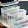 Food Storage Container 6L 3Tiers Stackable Kitchen Fridge Drawer  -3 Tier