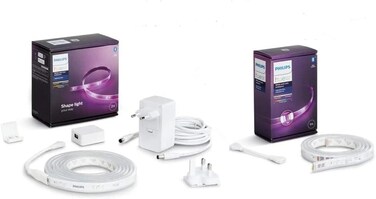 Philips Hue UAE Lightstrip Plus V4 APR 1M Extension Bluetooth &amp; ZiGBee Compatible Only With V4 Base Kit , Multi Colour, 929002269205