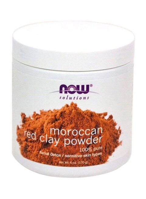 Buy Now Solutions Moroccan Red Clay Facial Powder 170 G in Saudi Arabia