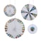 Giant Holographic Silver Foil Pinwheels
