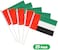 25 pieces UAE Flag Hand Waving Desk Flags Double Sided Cake Topper Countries Flag UAE Flag Day UAE National Day Party Supplies Flag Decoration for Baby Birthday Party&hellip;