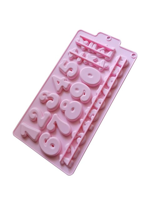 0-9 Number Cavities Chocolate Silicone Mold Large Number Baking Mold Resin Mold Cake Pan Mold for Biscuit Ice Cube Tray
