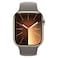 Apple Watch Series 9 LTE 45mm Gold Stainless Steel Clay Sport Band Small/Medium