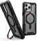 Urban Armor Gear UAG Plasma XTE [MagSafe compatible] for iPhone 15 Pro MAX case cover [20 Feet Drop tested] with Kickstand - Black   Orange