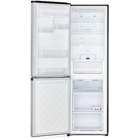 Hitachi 320L Net Capacity Inverter Control Bottom Mount Refrigerator Platinum Silver RB410PUK6P