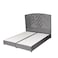 In House Oslo Velvet Bed Frame - Queen - 200x160 cm - Gray
