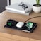 Satechi - Trio Wireless Charging Pad for Smartphones, Smart Watch &amp; AirPods - Black