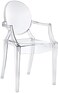 LANNY Ghost Clear Arm Chair 801