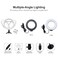Trands Desktop Stand with Selfie LED Ring Light