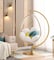 Yulan Transparent Bubble Chair Standing Indoor Swing Hanging Chair High Quality Hanging swing Transparent Acrylic Oval Shape (B) YL0T20-548