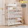 6 tier Freestanding Large Capacity with Storage Box Shoe Organizers for Entrance Hallway Front Door Living Room Shoe Cabinet (white)