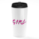 Loud Universe - Travel Tumbler Never Underestimate a Girl Power White Coffee Tumblers
