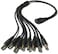 DC 1 to 8 Power Splitter Adapter Cable for Security CCTV Camera