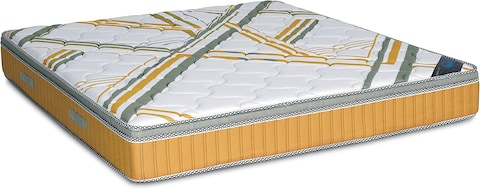Galaxy Design INDEX Bonnel Spring Box Top Mattress Hybrid Latex White (150 x 190 x 23 cm)