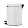 Brabantia NewIcon Pedal Bin (20.5 &times; 29.1cm, 5 L, White)