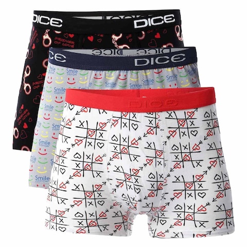 Dice Pack Of 3 Boxer Ao Print Dm201 3Xl
