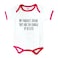 Cheeky Micky -Body Suit with Message : My Parents Think They Are In Charge #socute (Pink Trim) Age: 6-12 months