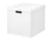 Storage box with lid, white32x35x32 cm