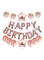 Olliwon 25-Piece Happy Birthday Party Balloon Set 16inch