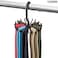 ZOBER Space Saving Tie Rack Hangers - (4 Pack) Convenient Hanging Organizer with 20 Hooks for Neckties, Bow Ties, Belts, Bra, Scarves &amp; More