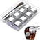 Stainless Steel Ice Cubes with Ice Tong Quick-Frozen Ice Granulator Beer Cooler Bar Kitchen Tools,8 Pack