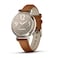 Garmin Lily 2 Classic Cream Gold with Tan Leather Band, 35.4mm, 010-02839-02