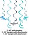 Shark Party Dizzy Danglers, Assorted 5 pcs