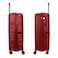 Hard Case Trolley Luggage Set of 3 For Unisex Polypropylene Lightweight 4 Double Wheeled Suitcase With Built In TSA Type Lock Travel Bag KH1005 Wine Red